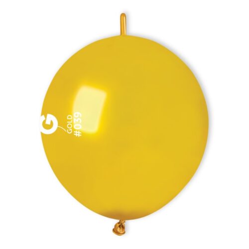 12″ Χρυσό μπαλόνι Link-O-Loons με ουρίτσα