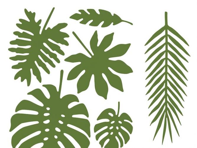 Διακοσμητικά Τροπικά φύλλα Aloha (21 τεμ)