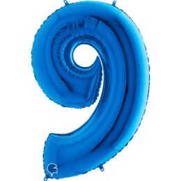 40" Μπαλόνι Μπλε Αριθμός 9