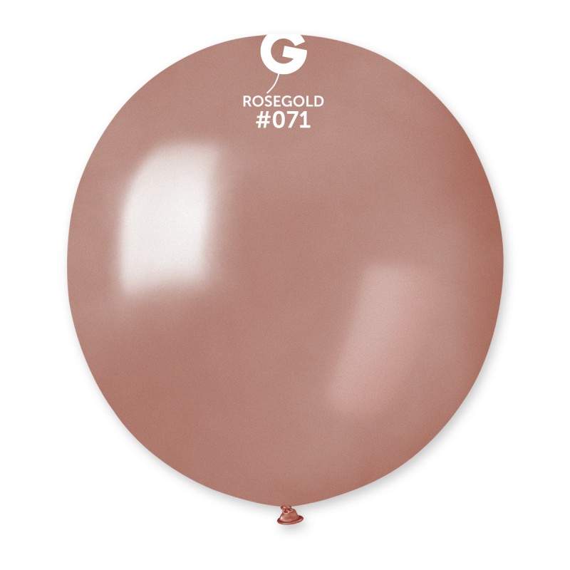 48cm - 19" Ροζ-Χρυσό μεγάλο μπαλόνι