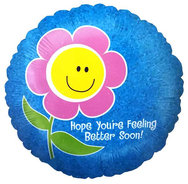 Μπαλόνι Λουλούδι “Hope youre feeling better”
