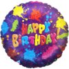 Μπαλόνι Happy Birthday πιτσιλιές 45 εκ