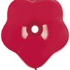 16" Μπαλόνι λουλούδι ruby κόκκινο