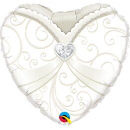 18" Μπαλόνι καρδιά Wedding Gown