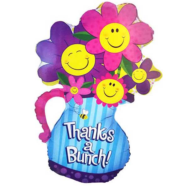 Μπαλόνι βάζο με λουλούδια Thanks