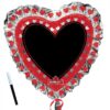 Μπαλόνι Καρδιά με μαύρο πινακάκι 91 εκ