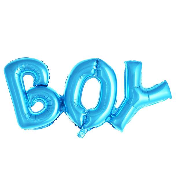 Μπαλόνι φράση γαλάζιο BOY 91 εκ