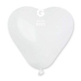 6" Μπαλόνι καρδιά λευκή