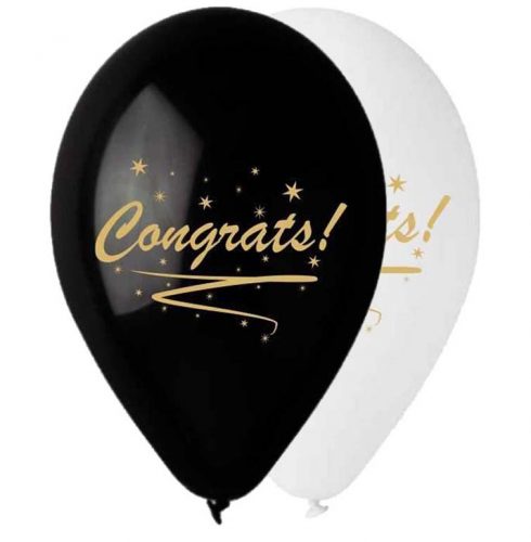 12" Μπαλόνι τυπωμένο Congrats!
