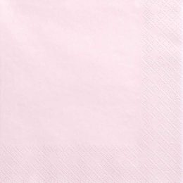 Χαρτοπετσέτες ροζ της πούδρας (20 τεμ)
