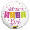 Μπαλόνι γέννησης Welcome Baby Girl μπάνερ 45 εκ