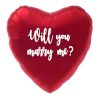 Μπαλόνι Καρδιά με αυτοκόλλητο Marry me? 45 εκ