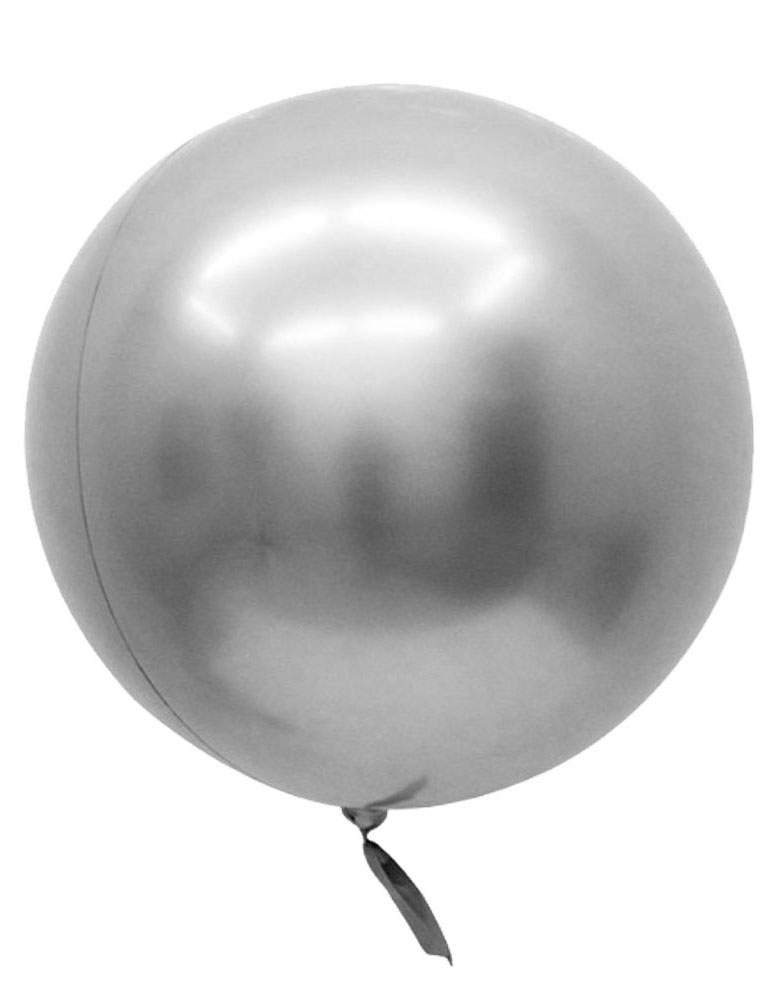 Μπαλόνι Chrome ασημί σφαίρα 32"