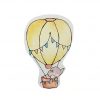 Διακοσμητικό μαγνητάκι βάπτισης Ελεφαντάκι & Αερόστατο