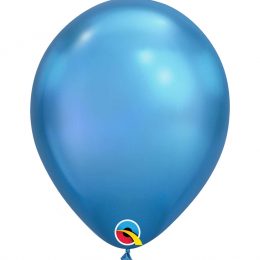 11" chrome μπλε λάτεξ μπαλόνι