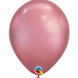 11" chrome ροζ λάτεξ μπαλόνι