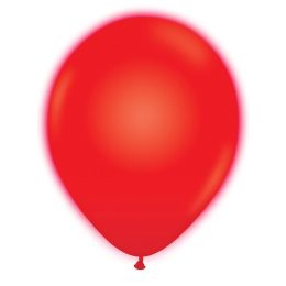 12" Κόκκινο Μπαλόνι με φωτάκι LED (2 τεμ)
