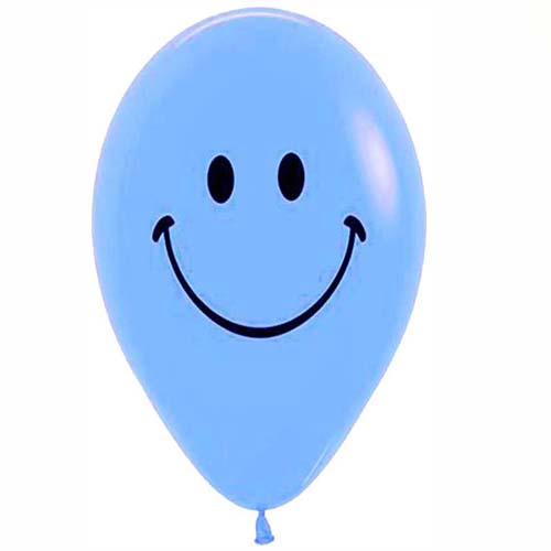 12" Μπαλόνι τυπωμένο Φατσούλα γαλάζιο