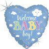 Μπαλόνι γέννησης Καρδιά Welcome Baby Boy