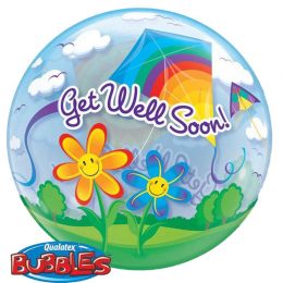 Μπαλόνι "Get well" χαρταετοί bubble 56 εκ