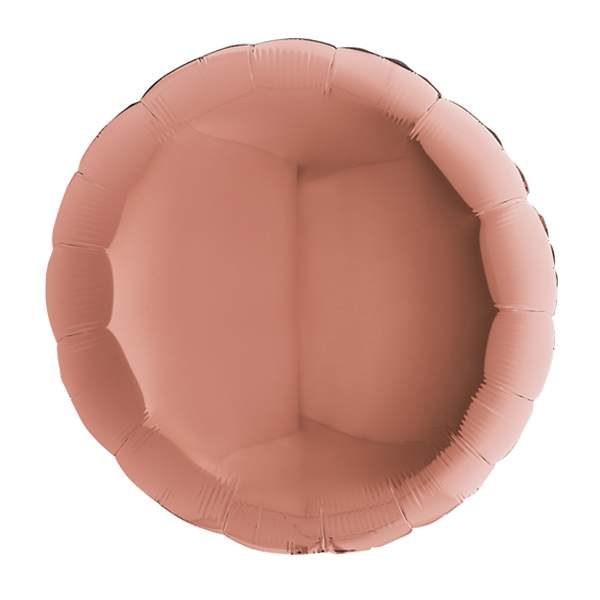 Μπαλόνι ροζ χρυσό στρογγυλό 18''