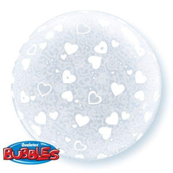 Μπαλόνι Καρδιές Deco bubble 51 εκ