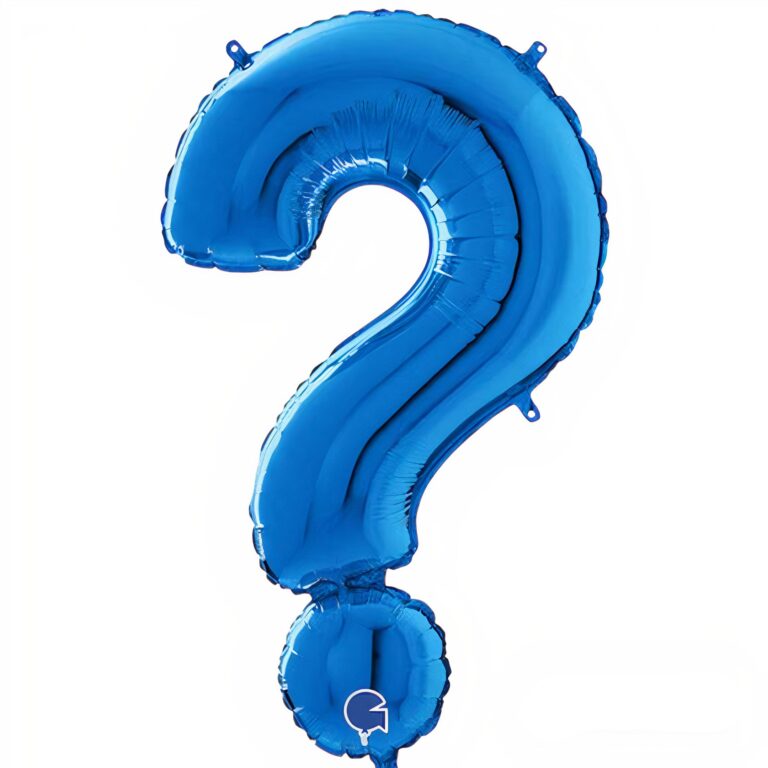 26" Μπαλόνι Μπλε Ερωτηματικό ?