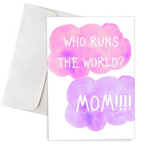 Κάρτα Mom runs the world