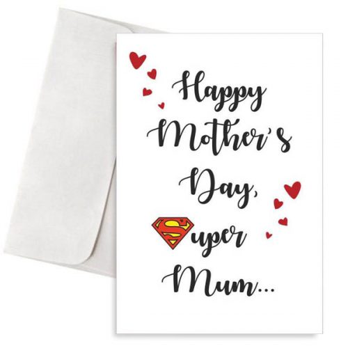Κάρτα γιορτή της μητέρας Super Mum
