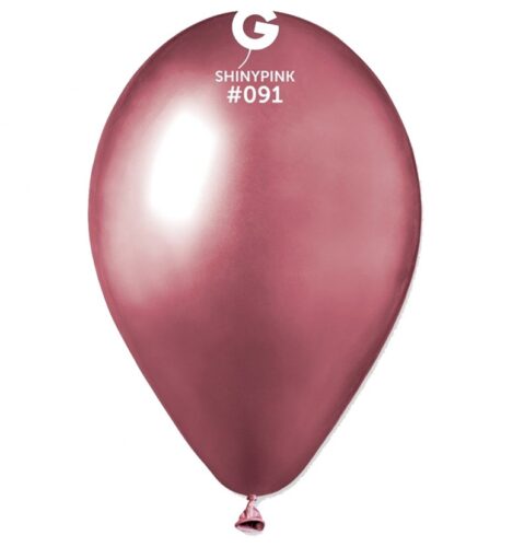 12" shiny ροζ latex μπαλόνι