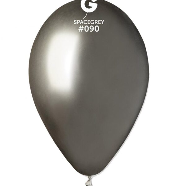 12" shiny space gray latex μπαλόνι