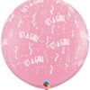 36" μπαλόνι τυπωμένο It's a Girl με κονφετί