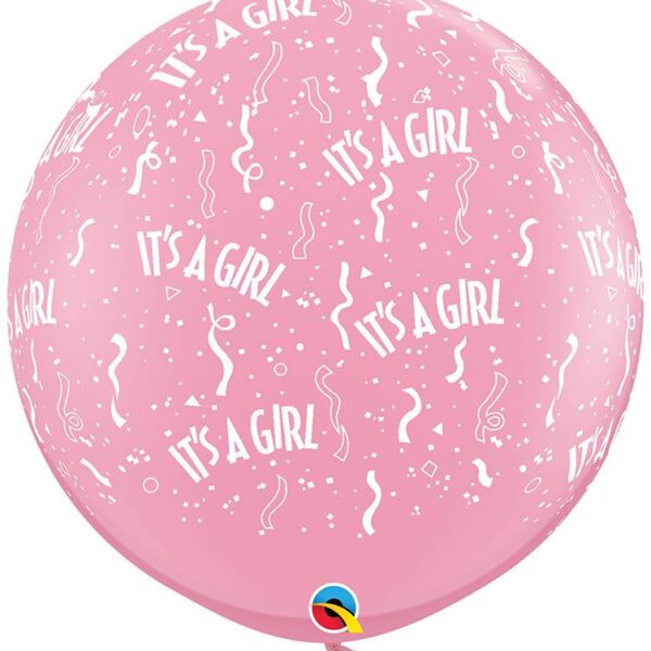 36" μπαλόνι τυπωμένο It's a Girl με κονφετί