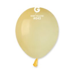 5" Baby Yellow λάτεξ μπαλόνι