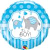 Μπαλόνι γέννησης Baby Boy ελεφαντάκια 45 εκ
