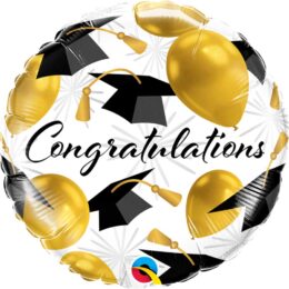 Μπαλόνι αποφοίτησης Congratulations χρυσό 45 εκ