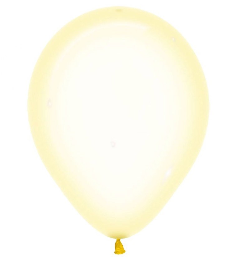 12" pure crystal κίτρινο λάτεξ μπαλόνι