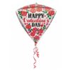 17'' Μπαλόνι αγάπης Διαμάντι 'Happy Valentine's Day'