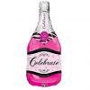 Μπαλόνι ροζ μπουκάλι κρασιού "celebrate" 99 εκ