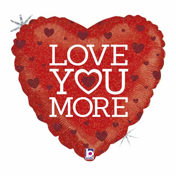 Μπαλόνι αγάπης "Love you more" 46 εκ.