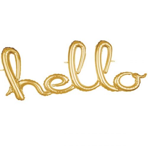Μπαλόνι "Hello" χρυσό