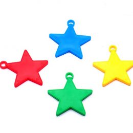 Βαράκια για μπαλόνια αστέρια διάφορα χρώματα (10 τεμ)