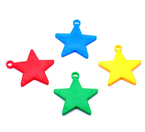Βαράκια για μπαλόνια αστέρια διάφορα χρώματα (10 τεμ)