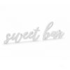 Ξύλινο διακοσμητικό τραπεζιού λευκό "Sweet Bar"