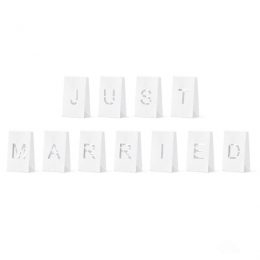 Φαναράκια για κεράκια "Just Married" ( 11 τμχ)