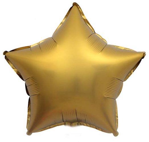 Μπαλόνι chrome χρυσό αστέρι 18"