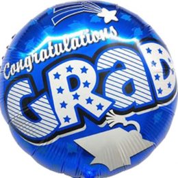 Μπαλόνι "Congratulations Grad" μπλε 45 εκ.