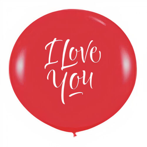 40" μπαλόνι τυπωμένο κόκκινο "I love you"