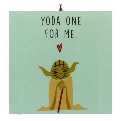 Διακοσμητικό καδράκι Βαλεντίνου "Love Yoda"