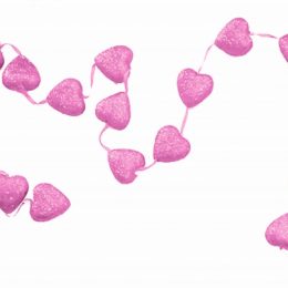 Γιρλάντα Βαλεντίνου με ροζ καρδιές
